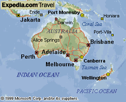 map of Australia