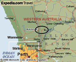 map showing Bullsbrook